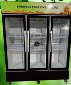 3 door solar fridge showcase